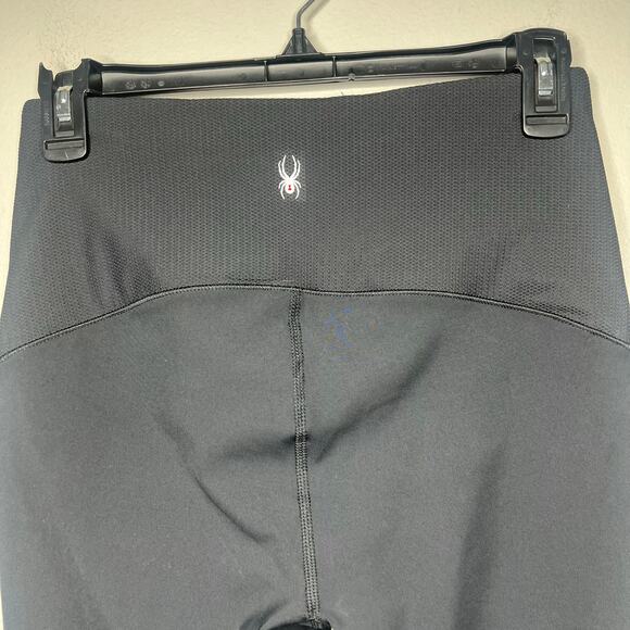NWT Spyder Active Women's High-Waisted Leggings Base Layer Sz S Black Quick Dry - Picture 7 of 13